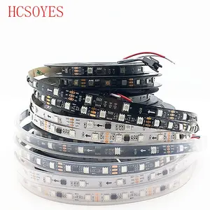 WS2811 3060 светодиодовм 5050 SMD RGB лента, адресуемые пиксели, внешний 1 ic-контроль, 3 светодиода, 5 мрулон, фута, 12 В постоянного тока