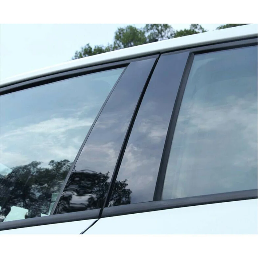 

For X-Trail Rogue 2014-2018 Window Pillar Trim Decor For Nissan X-Trail Rogue 2014-2018 Moulding 8Pcs Waterproof