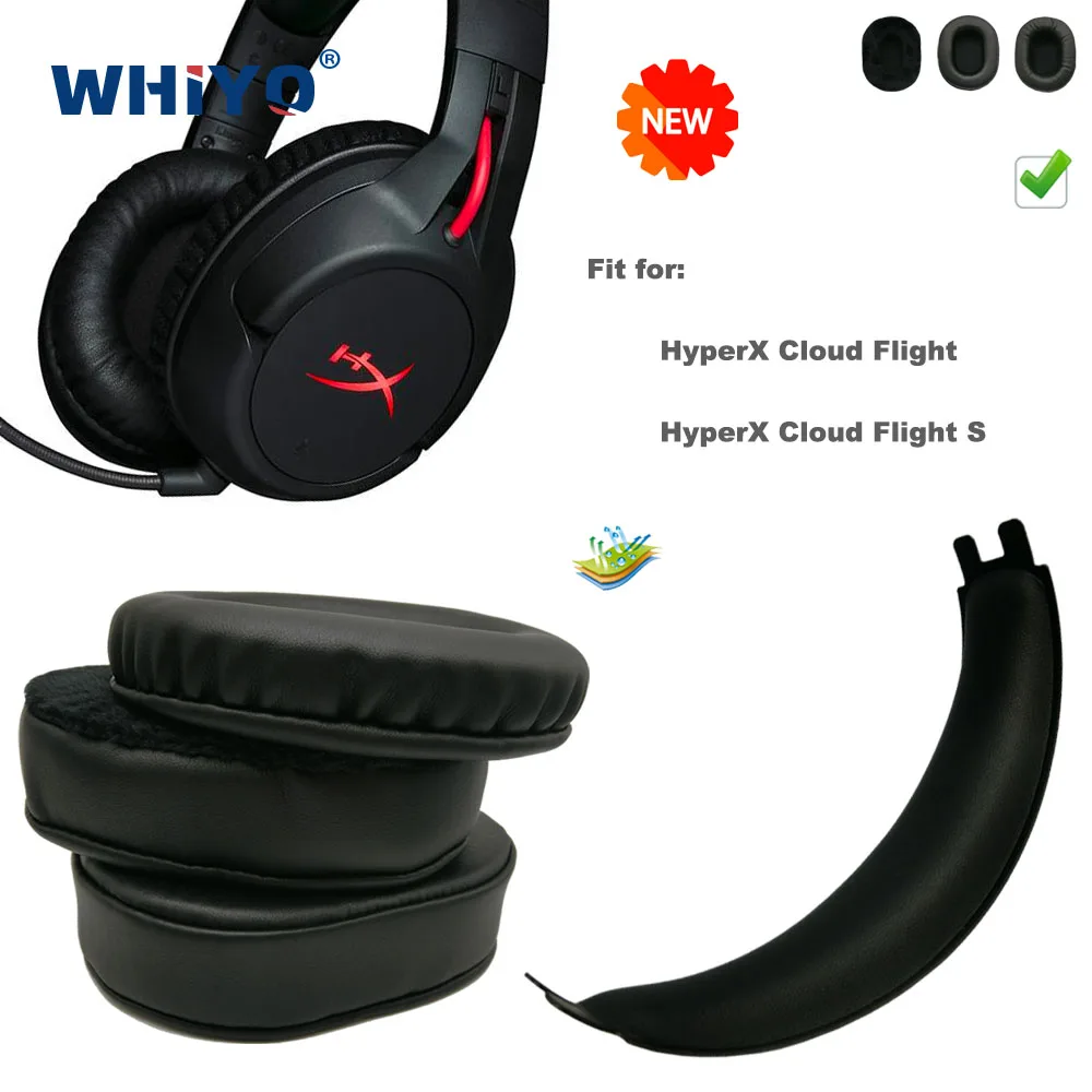 

New Upgrade Replacement Ear Pads for HyperX Cloud Flight S Headset Parts Leather Cushion Velvet Earmuff Earphone Sleeve Cover