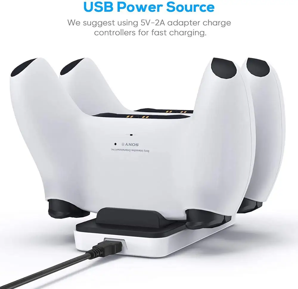 ps5 charging dock for playstation 5 controller dualsense charger station stand wireless type c charging cable free global shipping