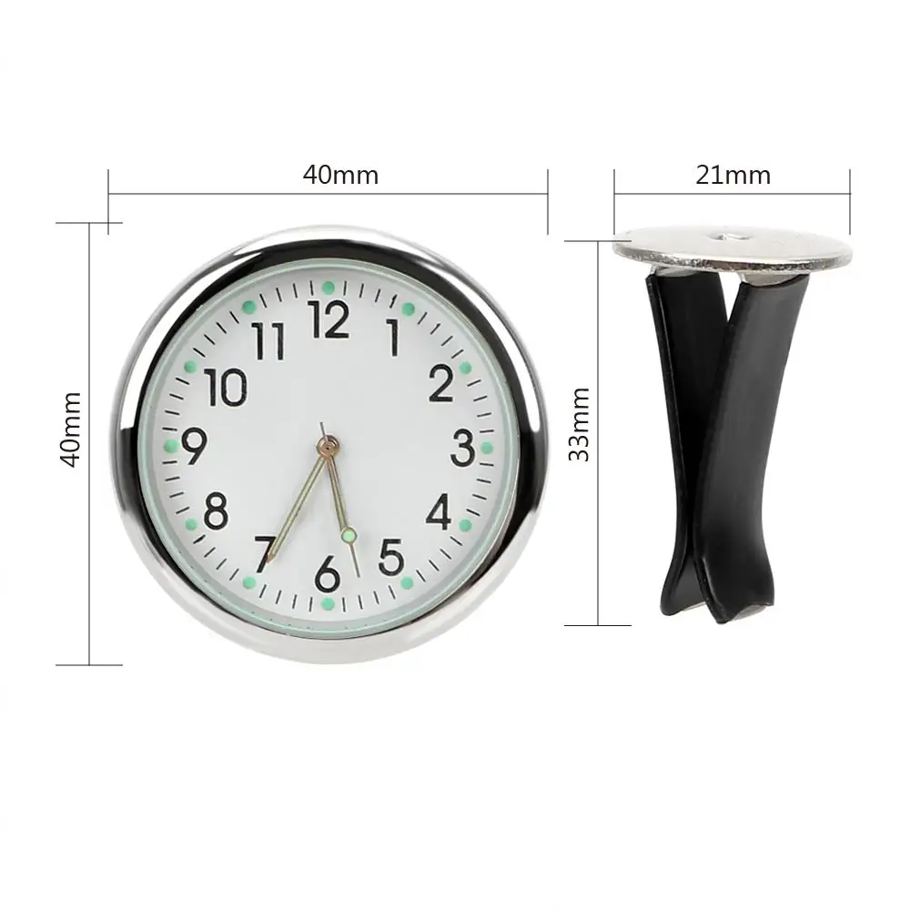 Автомобильные часы 4x4 см Кварцевые Светящиеся украшения на воздуховод для