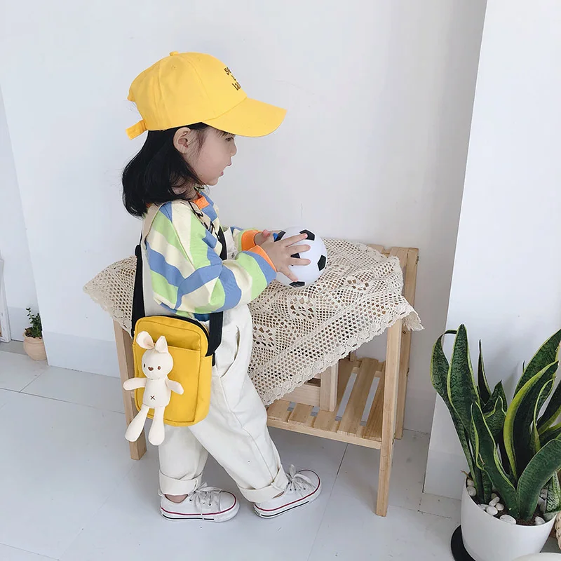 

Children's shoulder bag 2020 autumn new cute rabbit messenger bag trendy boys and girls baby small square bag