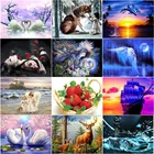 Алмазная живопись сделай сам, животное, белый тигр, пейзаж, персонаж 5d, алмазная живопись, Набор для вышивки крестиком, украшение для стен ручной работы, хобби G