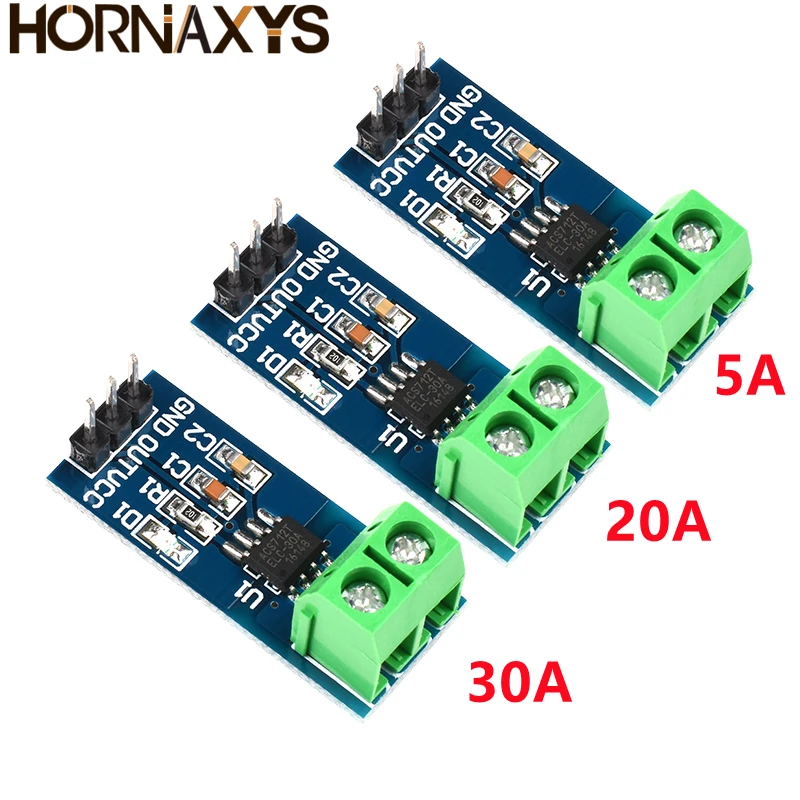 Модуль датчика тока Холла ACS712 модуль для Arduino ACS712TELC- 5A/20A/30A 5A 20A 30A | Электронные