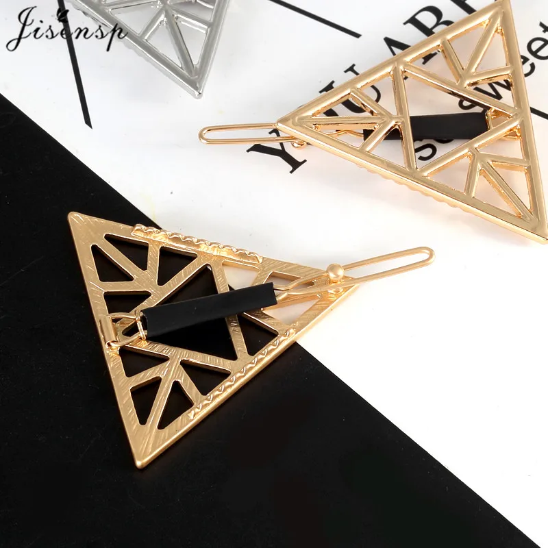 Jisensp Fashion Women Girls Hairpins Geometric Origami Triangle Hair Clip Delicate Pin Decorations Jewelry Accessories | Украшения и