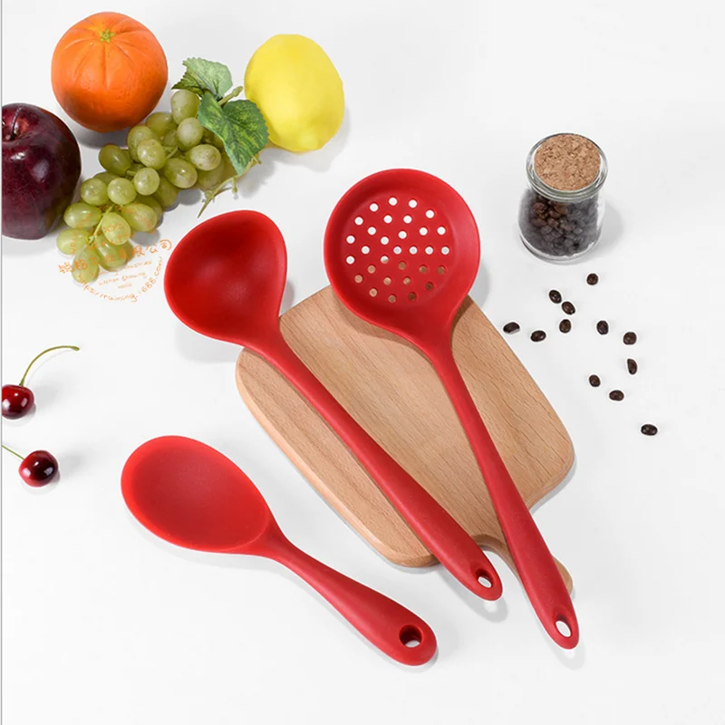 4 шт./компл. силиконовые Кухня инструменты Пособия по кулинарии ложка совок риса