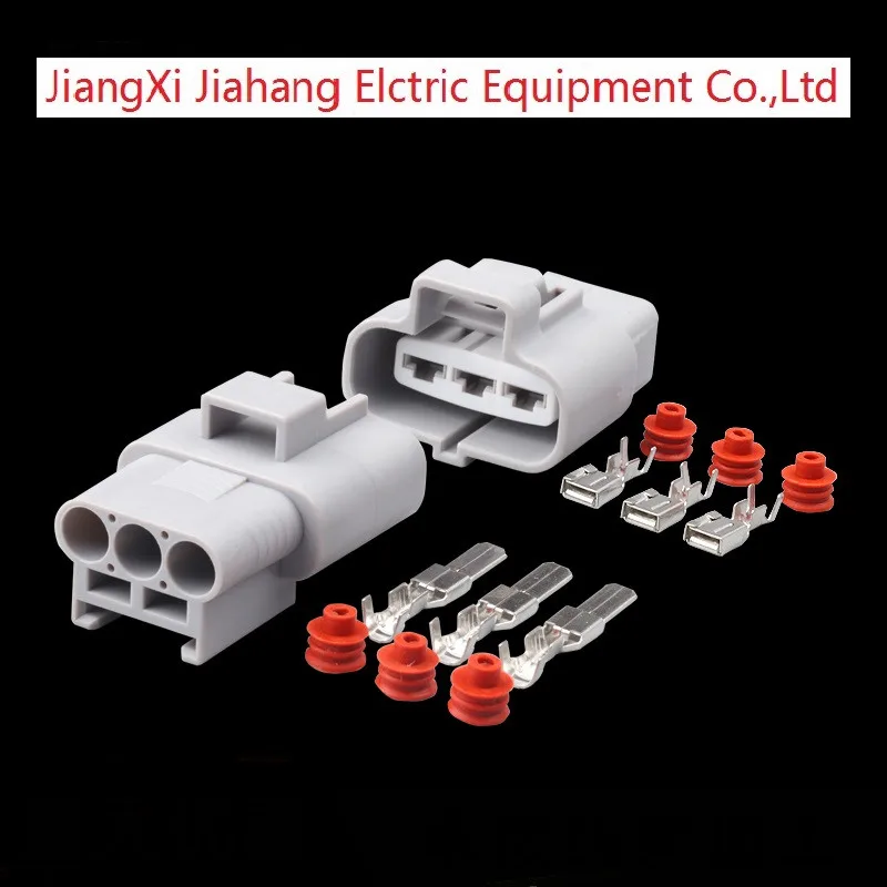 

Бесплатная доставка, 100 набор Sumitomo, 3 контакта, 4,8 мм, Автомобильный штекер, гнездо, разъем для электрического вентилятора, автомобильный разъ...