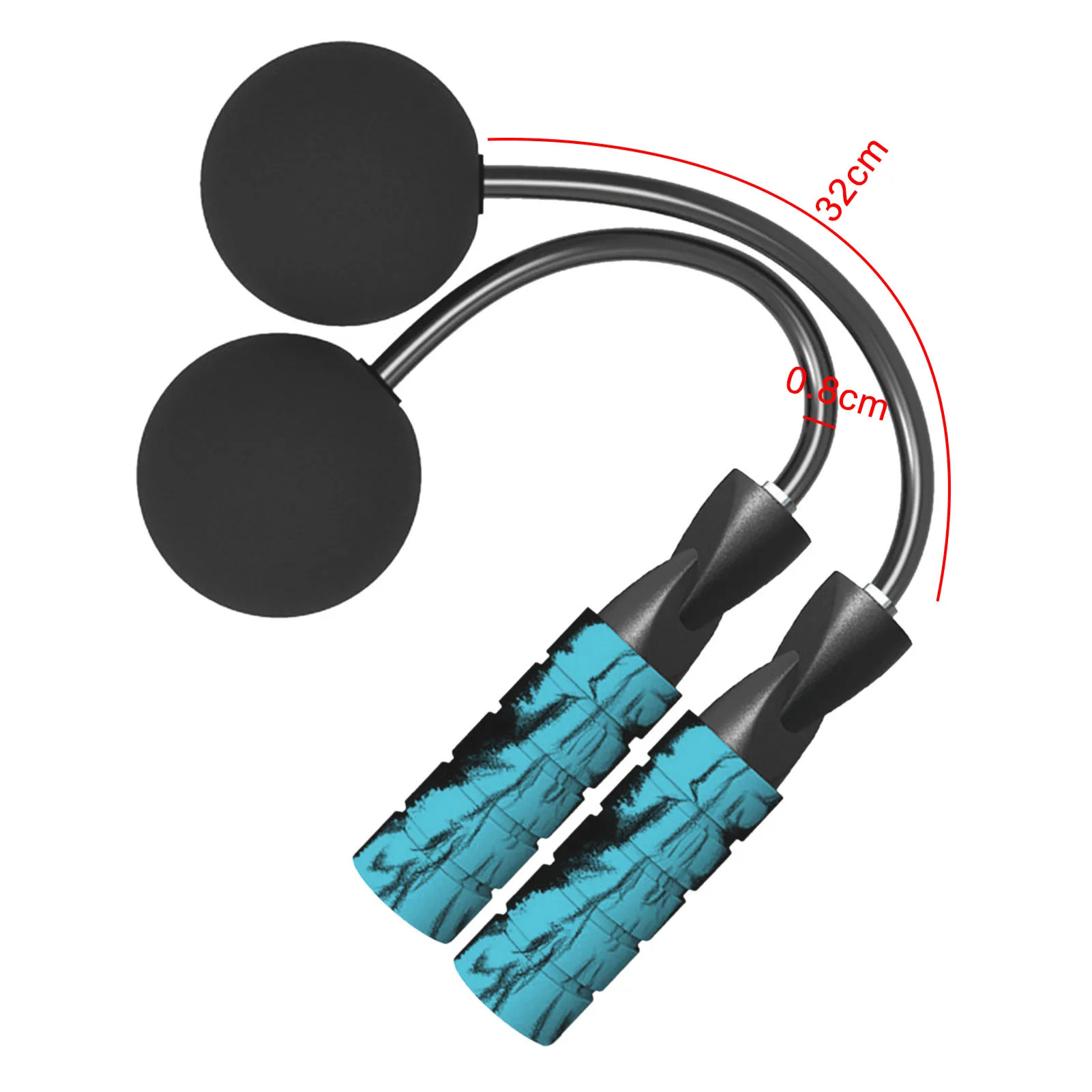 

Jump Rope Ropeless Skipping Rope Fitness Adjustable Weighted Ball Cordless Jump Rope for Men Women Kids Boxing Training