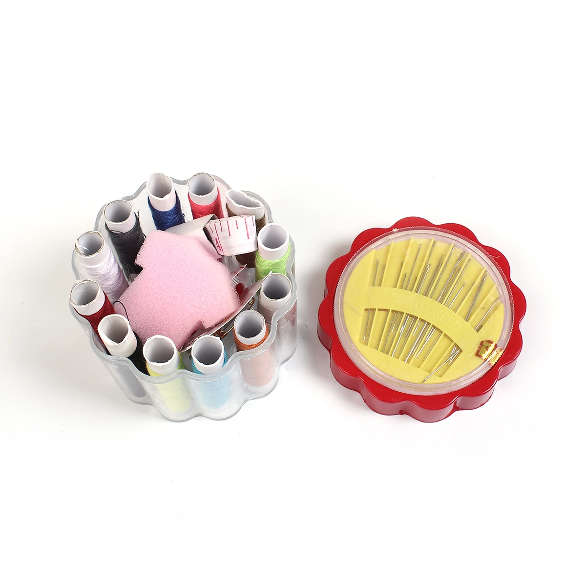 1 шт. новый прозрачный пластиковый корпус 12 цветов коробка для ниток иглы Набор