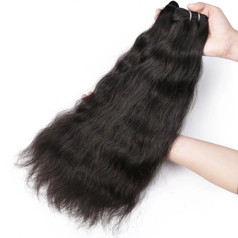 Прямые шелковистые перуанские пряди для наращивания волос 1 шт./3 шт.|Пряди