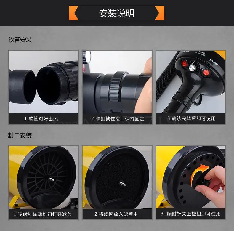 Воздуходувка для домашних питомцев сушилка шерсти собак больших кошек ванная