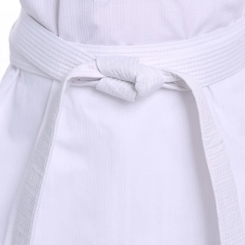 Новые костюмы TKD одежда белая униформа для тхэквондо WTF карате дзюдо добок детей и