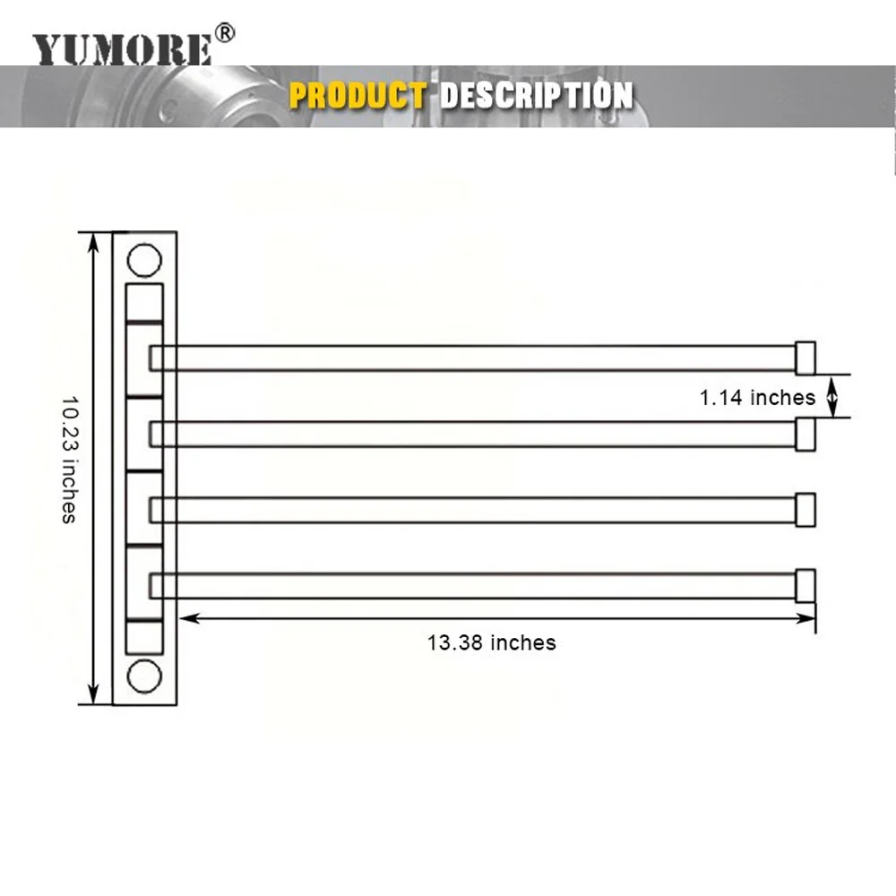 YUMORE Ванная комната Полотенца стеллаж вращающийся держатель бар настенный Rail