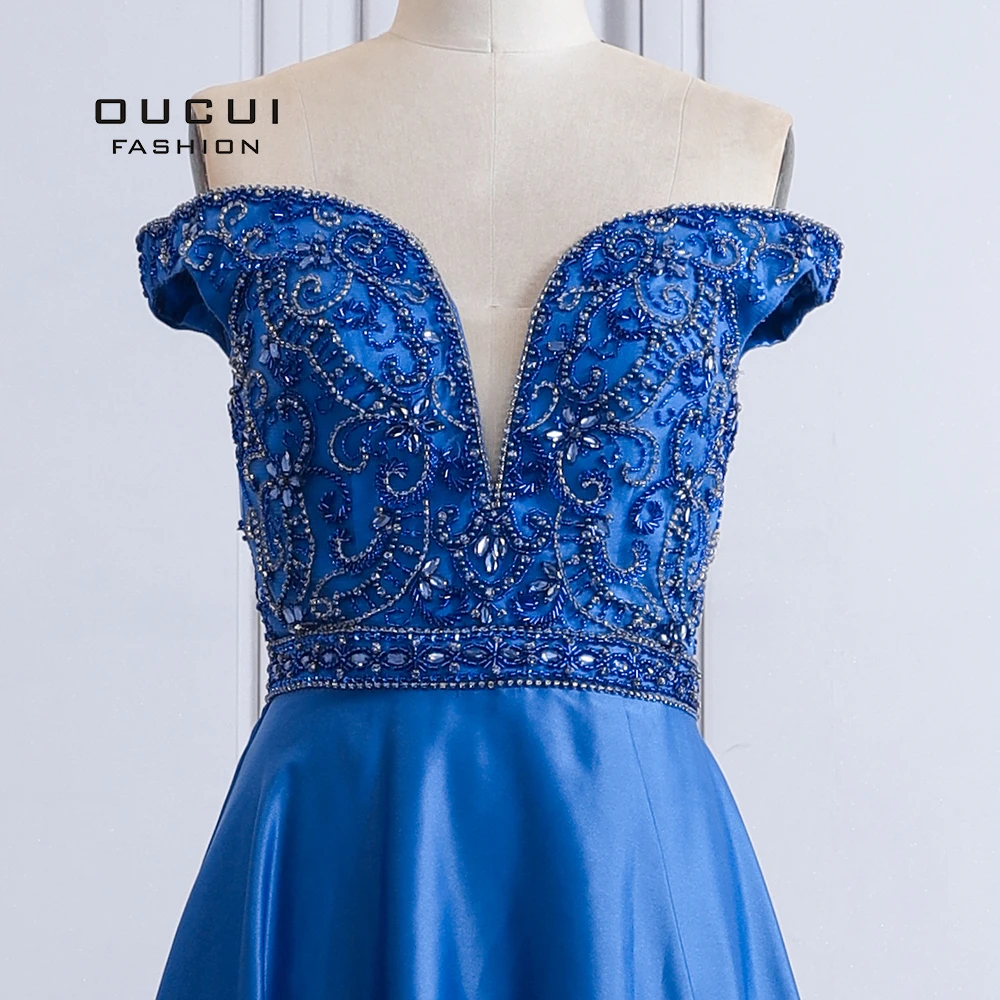 Женское вечернее платье с открытыми плечами ТРАПЕЦИЕВИДНОЕ ПЛАТЬЕ до пола для