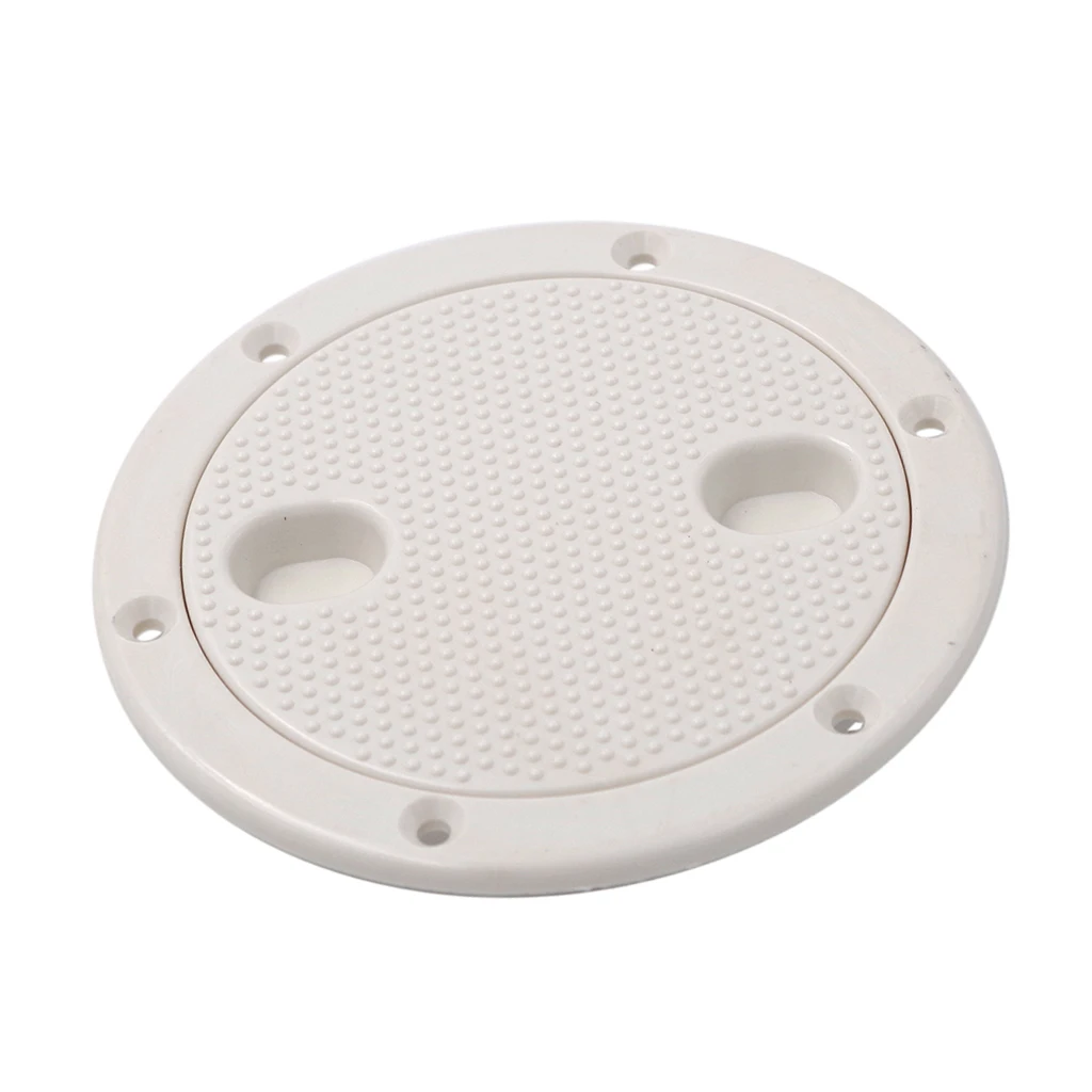 

Marine Boat RV White 4 Inch Access Hatch Cover Lid Screw Out Deck Plate