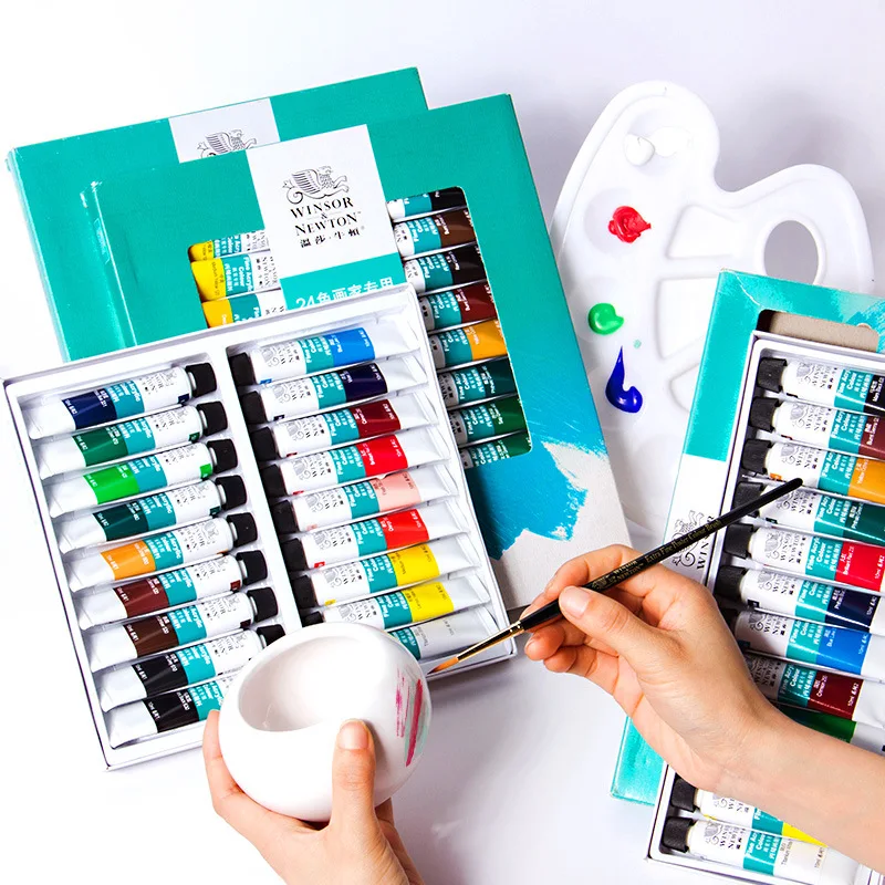 10 мл/тюбик WINSOR & NEWTON акриловая краска s Набор ручная ed настенная для текстильной