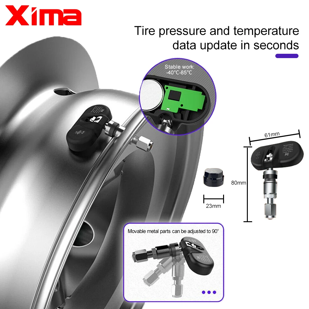 Автомобильная система мониторинга давления в шинах XIMA USB-система с системой