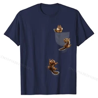 t shirt cute squirrel playing climbing in pocket chipmunk t shirts unique brand men tops tees unique cotton