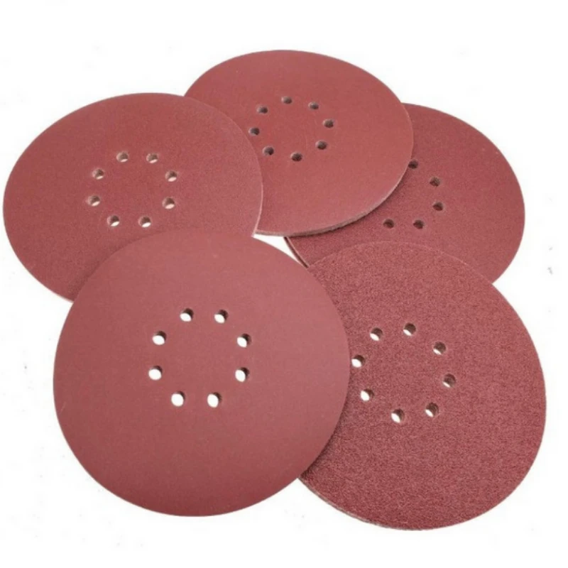 

10pcs Sanding Abrasive Discs 9inch 9inch 8 Hole Hook and Loop Sanding Discs Aluminum Oxide Sand Paper for Drywall Finishing