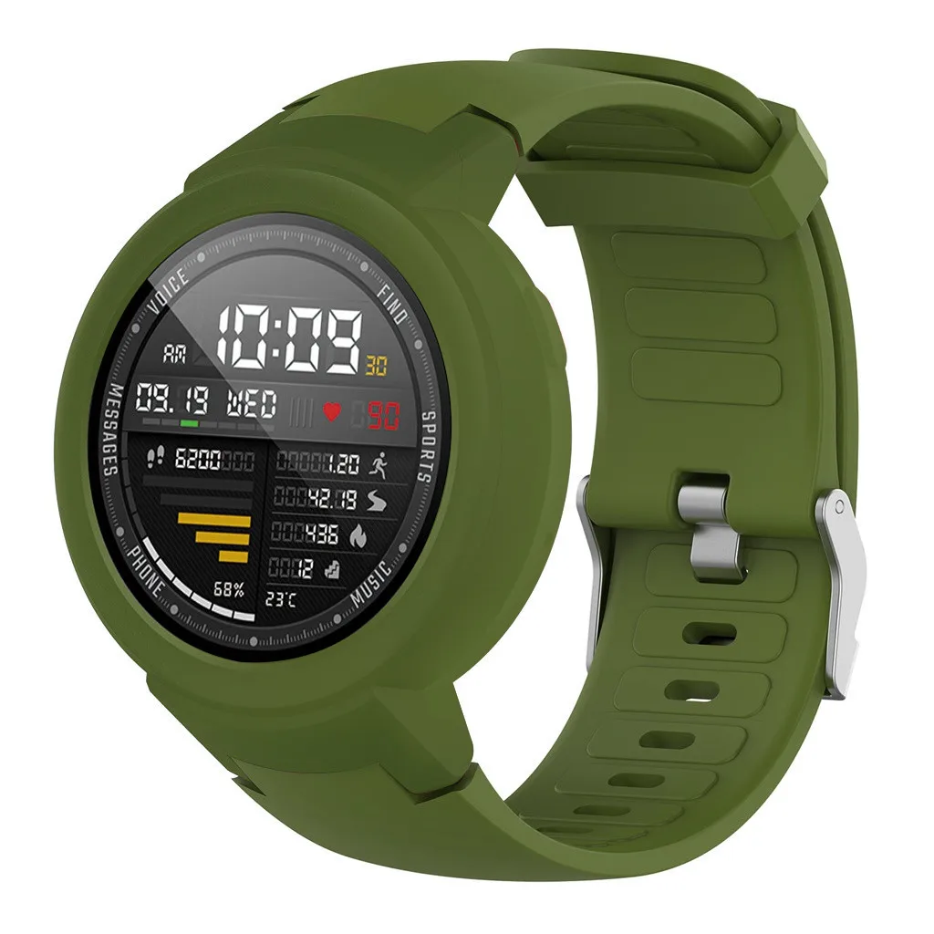 Силиконовый ремешок для часов + ТПУ защитный чехол Huami Amazfit Verge Youth Watch модный