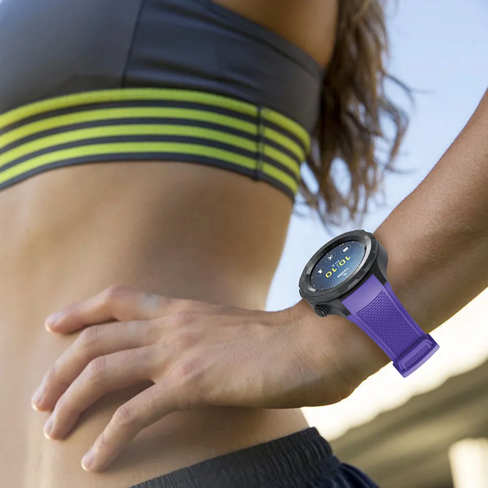 1 шт. для huawei Watch 2 мягкий силиконовый регулируемый ремешок для часов браслет лаконичный и модный стиль ремешок на запястье Замена