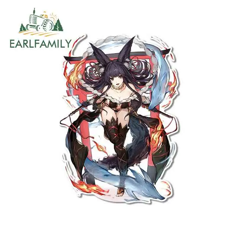 

EARLFAMILY 13 см x 9,2 см Для Деми Бог авто бампер наклейка на окно автомобиля Мода прикуса царапин JDM Водонепроницаемый Наклейка украшения