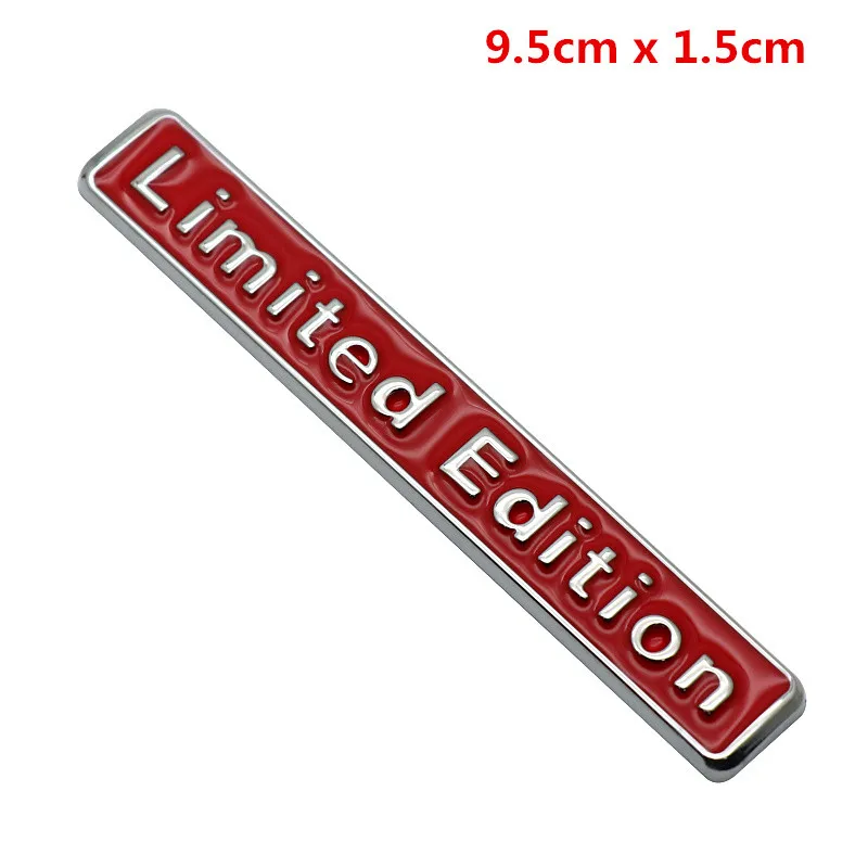 Хромированный Черный Красный 3D металлический значок Ограниченная серия эмблема