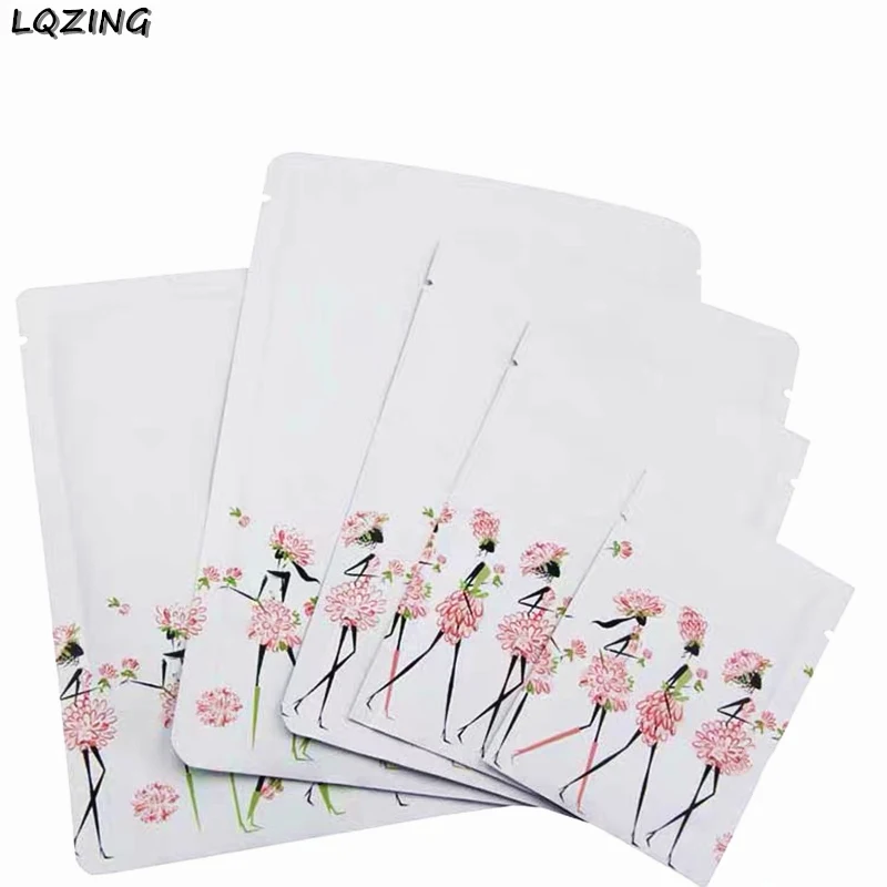 50 шт./партия модный вакуумный герметик для девочек мешок хранения фольги пищевых