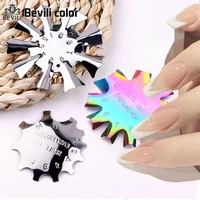 2021 new nail template multi size nail templates for manicure design stainless steel nails stencils tools diy art decoration
