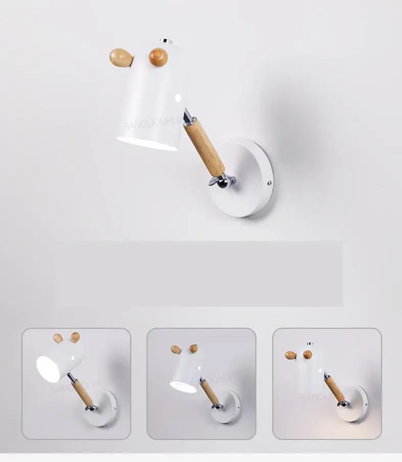 Скандинавский прикроватный светильник для спальни современный бра настенные