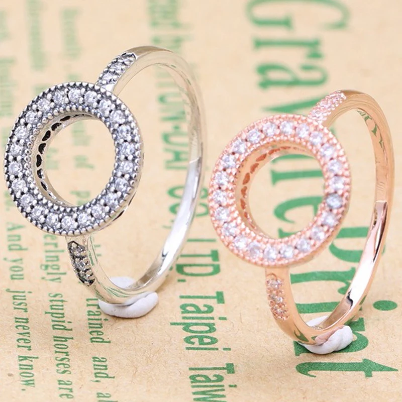 

Original 925 Sterling Silver Pan Ring Creative Cut Out Glittering Ring For Women Wedding Party Gift Fashion Jewelry