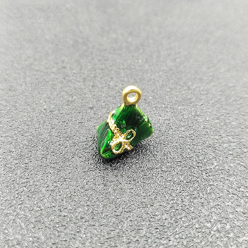 

Engood 100Pcs Chinese Dragon Boat Festival Zongzi Pendants button for DIY Jewelry earring or necklace accessories HZ654