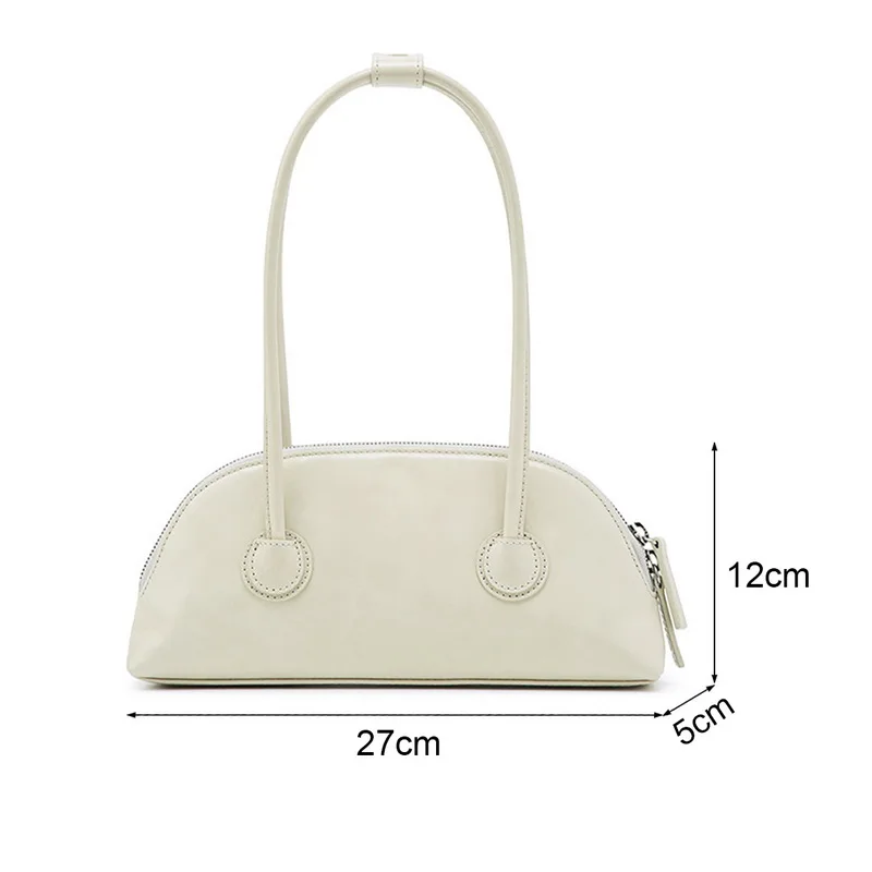 

PU Leather Women Hobos Baguette Handbags Simple Design Ladies Small Underarm Shoulder Bags Tote Clutch Female Fashionable Purses