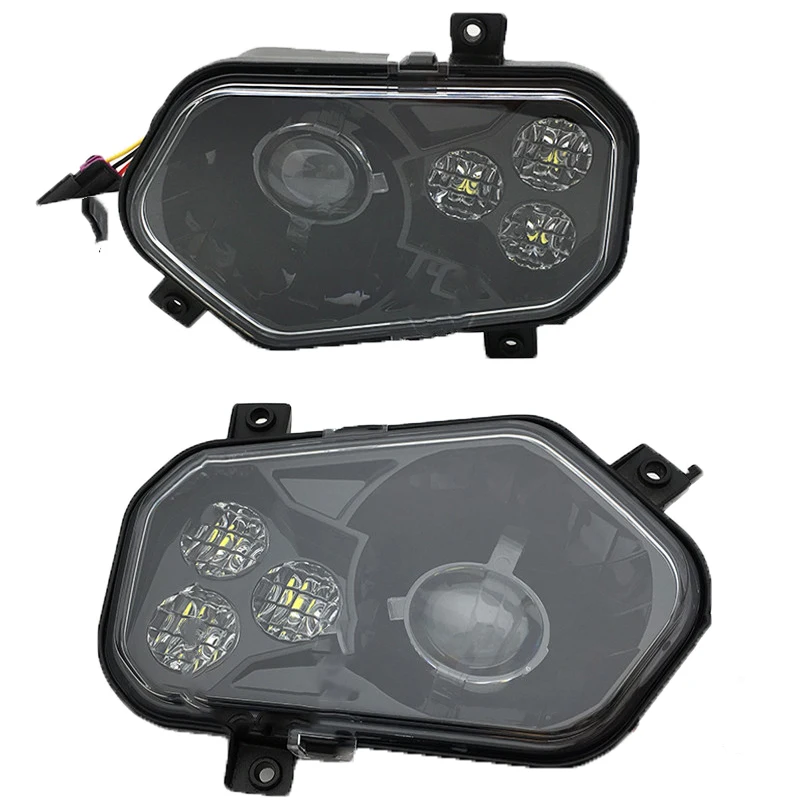 

2pcs Polaris ATV UTV LED Projector Headlight High/Low Beam Left/Right Front Headlamp Light for Polaris RZR Ranger X 800 XP 900.