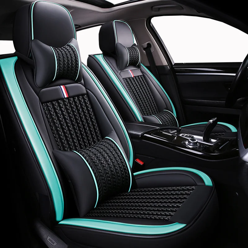 (Передние и задние) ледяные шелковые чехлы на 5 сиденья авто для Bmw f11 f15 f20 f25 f30 f34 f48