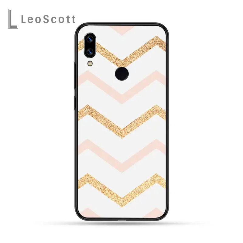

Love Heart Gold Rose Marble Stripes Phone Cases For Xiaomi Redmi Note 4 4x 5 6 7 8 pro S2 PLUS 6A PRO