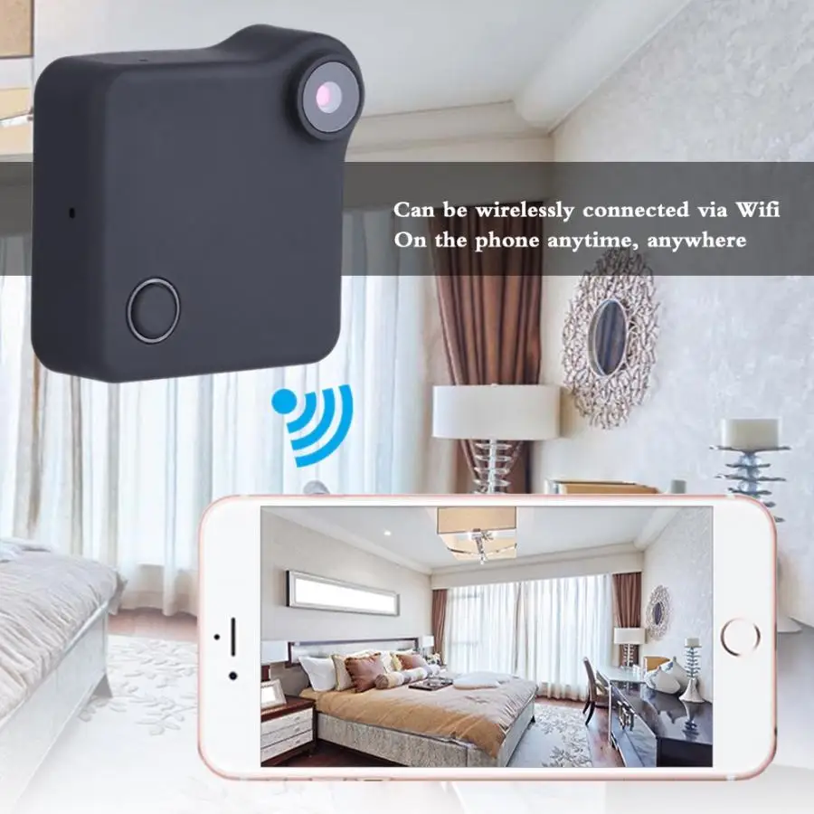 Wifi P2P мини-камера HD 720P носимая ip-камера датчик движения камера-регистратор с датчиком движения велосипед зажим для тела микро DV DVR диктофон