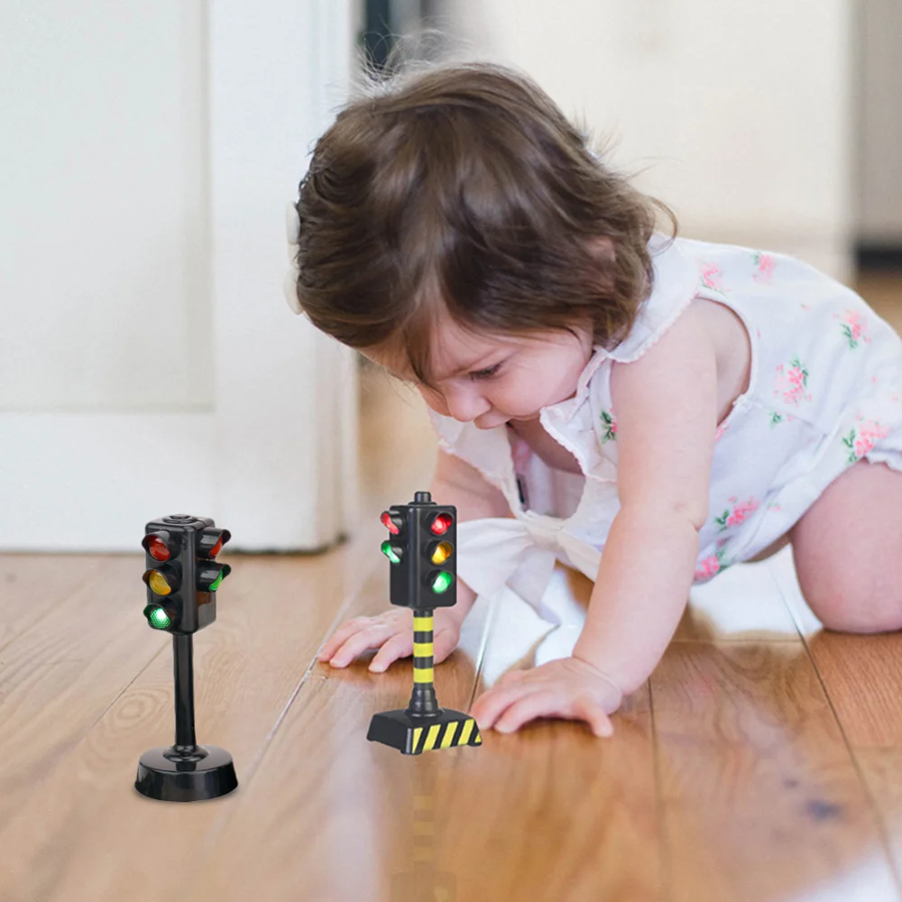 

3pcs Traffic Light Mini Traffic Signal Light Model Child Educational
