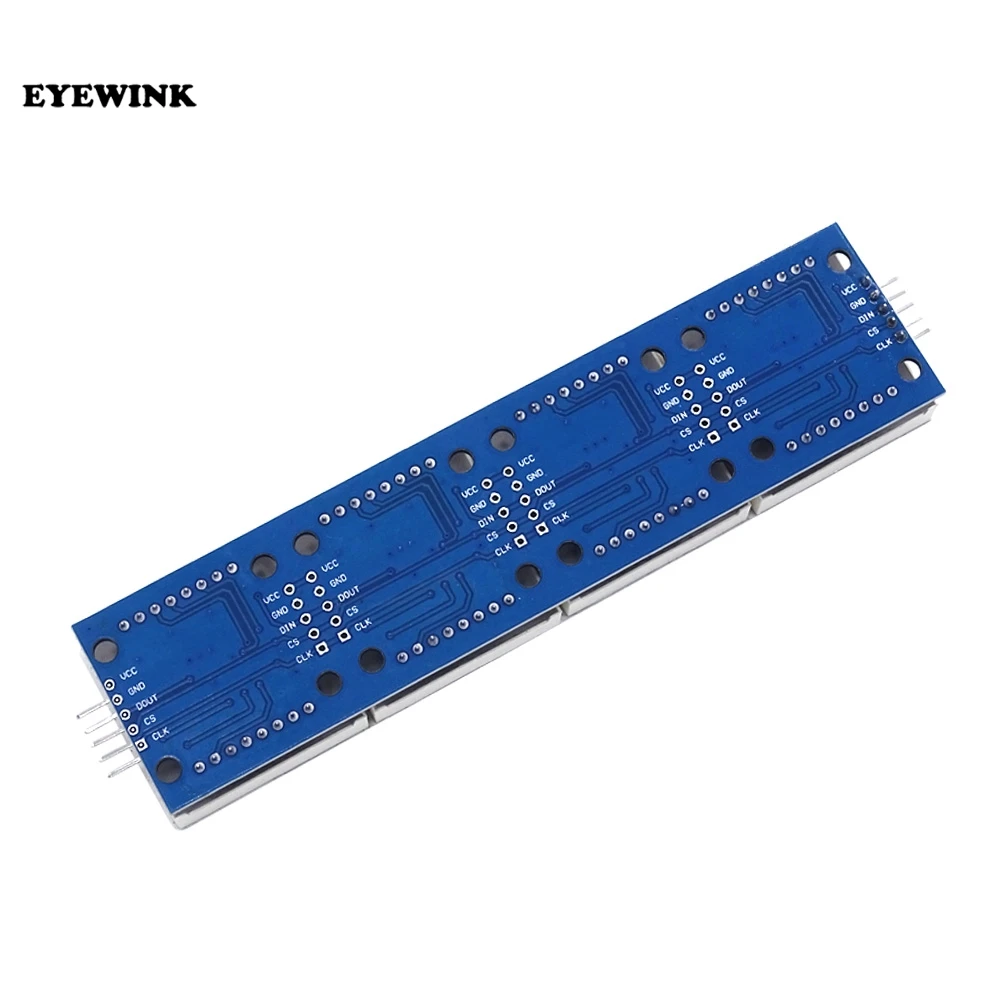 Модуль точечной матрицы MAX7219 для микроконтроллера Arduino 4 в одном дисплее с линией