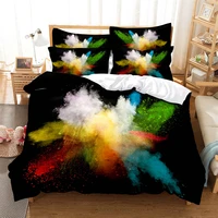 abstract bedding 3 piece digital printing cartoon plain weave craft for north america and europe bedding set queen
