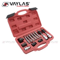 13pcs alternator pulley kit generator belt removal wrench tools set generator belt reel removal tool for vw audi a6 volvo bmw