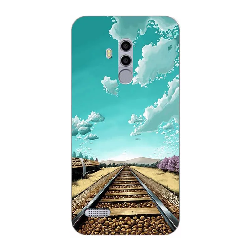 A104 Мягкий чехол из ТПУ с принтом для Leagoo T8S оригинальные чехлы для телефона силиконовые чехлы цветок Para красочные Coque для Leagoo T8 S HD - Цвет: A104