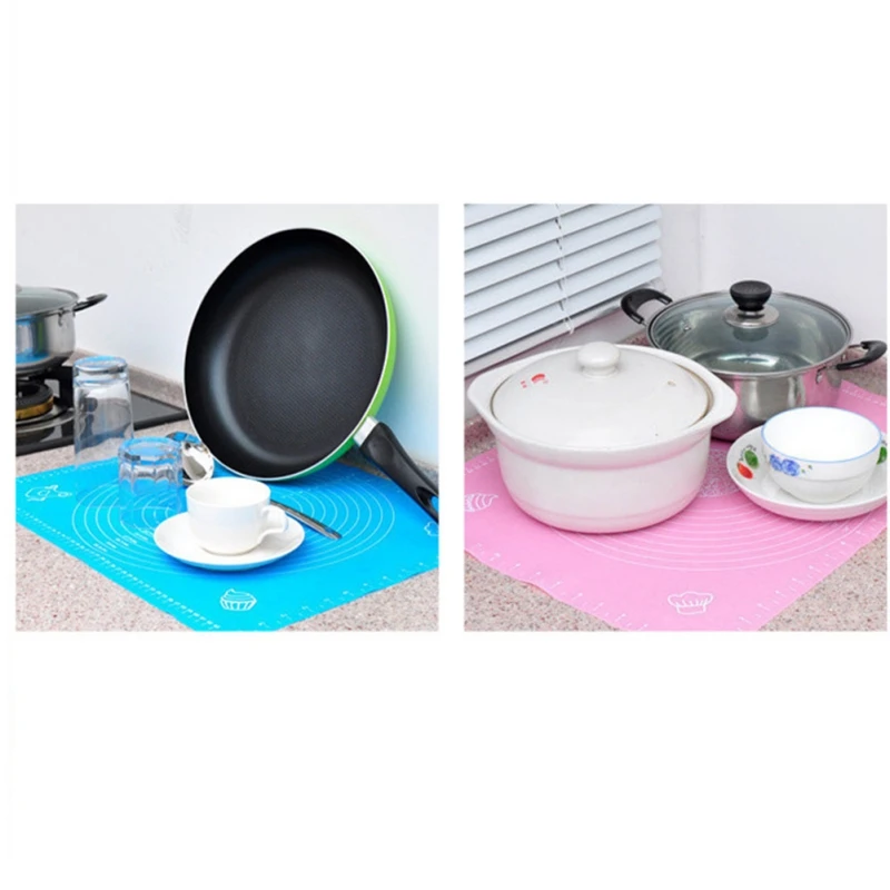 Силиконовый разминающий коврик Norbi со шкалой для пищевых продуктов