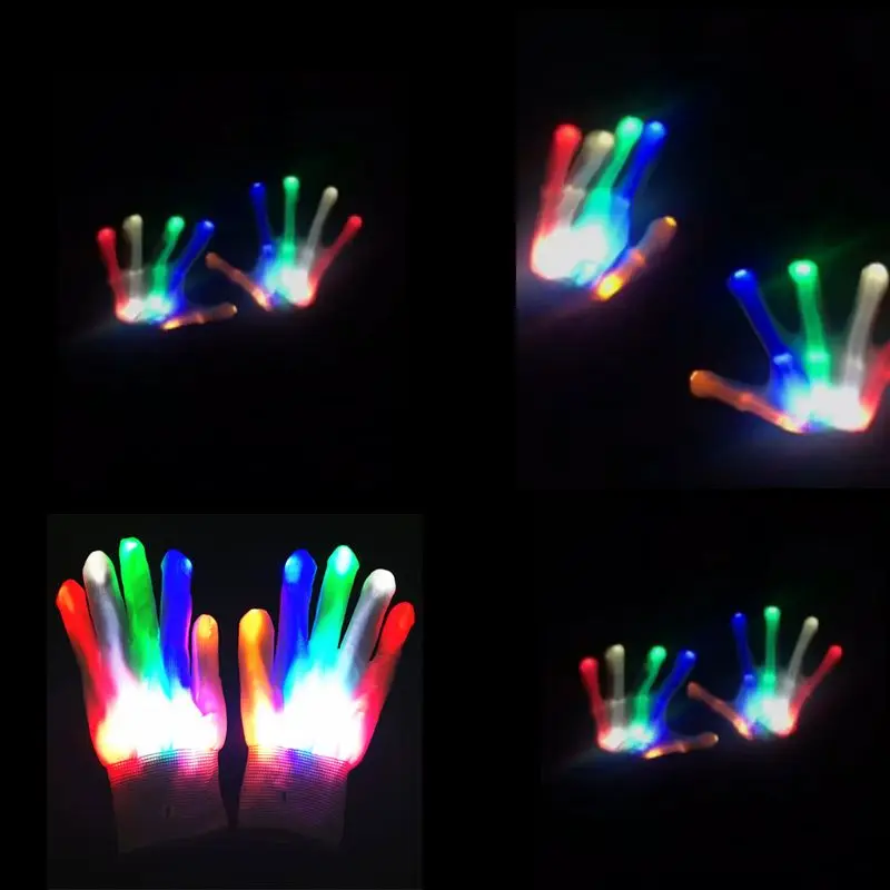 

Halloween Flashing LED Gloves Ghost Festival Horror Party Cosplay Costume