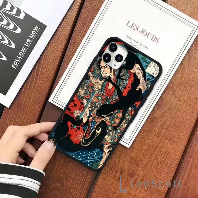 

Japanese samurai anime Phone Case for iPhone 11 12 pro XS MAX 8 7 6 6S Plus X 5S SE 2020 XR Soft silicone