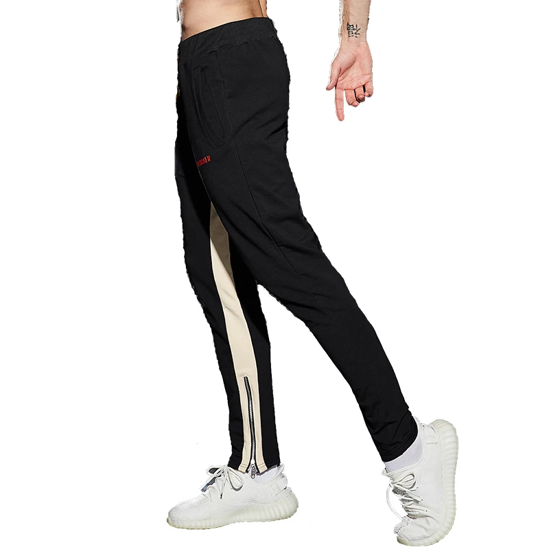 Штаны мужские спортивные хлопковые джоггеры облегающие штаны для бега