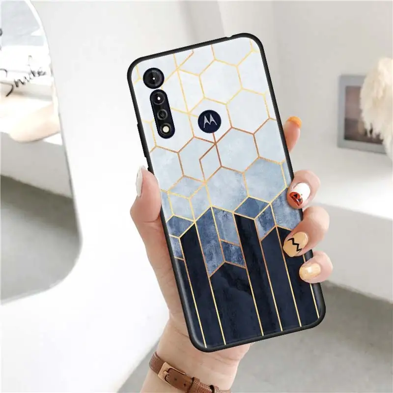 fashion marble case for motorola moto g8 play g 5g power lite e6s stylus one hyper edge fusion plus tpu phone cover free global shipping