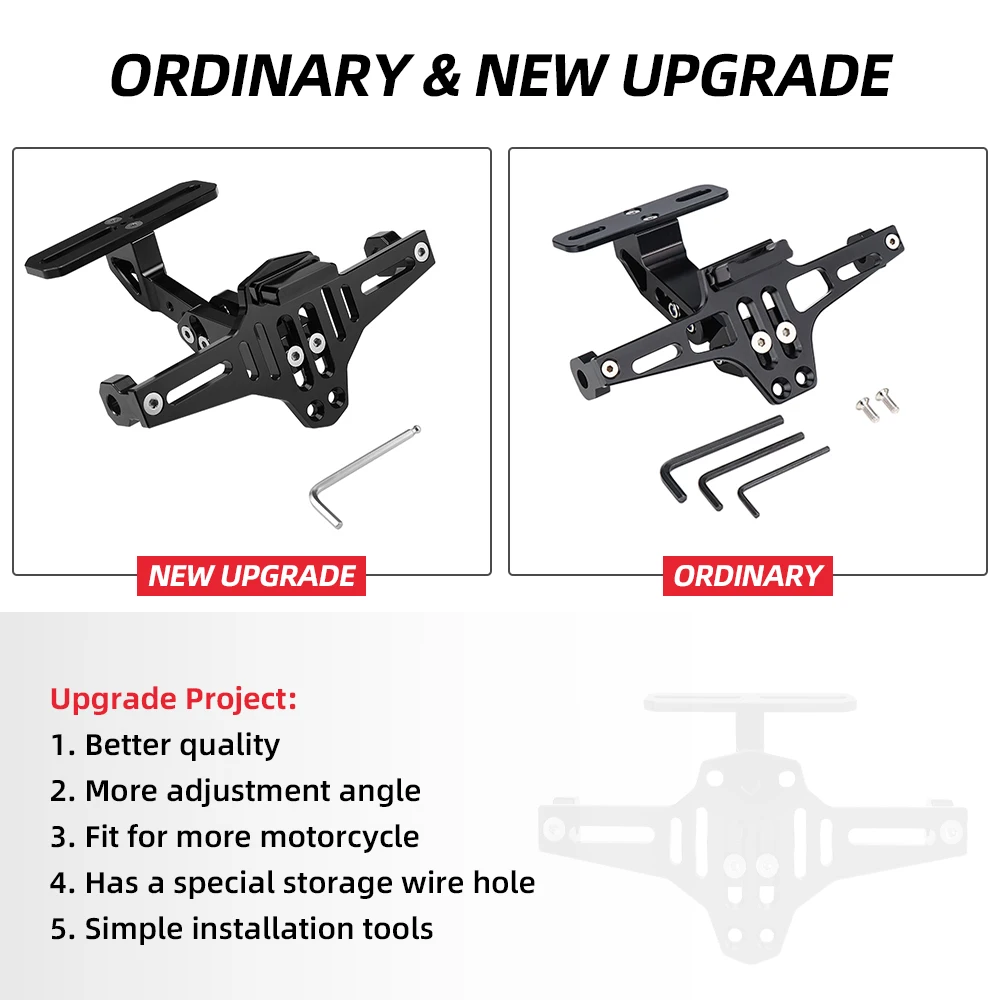 Пластина Держатель с креплением сзади номерной знак PlateUniversal мотоцикл