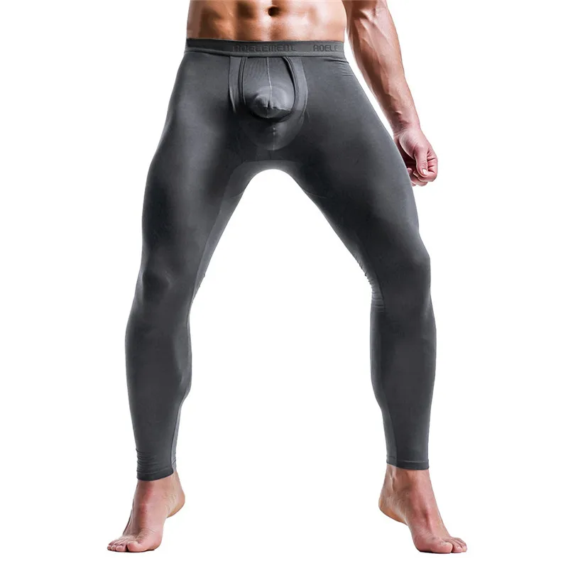 Мужские сексуальные повседневные тонкие обтягивающие леггинсы с u-образной