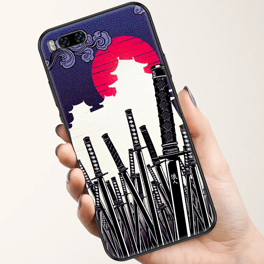 Чехол для телефона с японской маской Oni samurai Xiaomi Mi Note 8 9 10 11 9T 10T A3 Lite Pro Ультрачерный